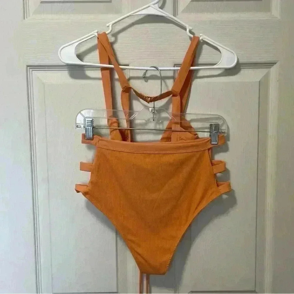 Tularosa Women's Orange Two Piece Bikini Sz M - Picture 5 of 5
